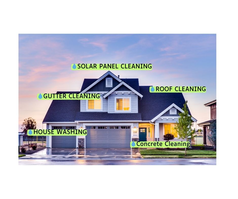 House getting pressure cleaning services on the Gold Coast